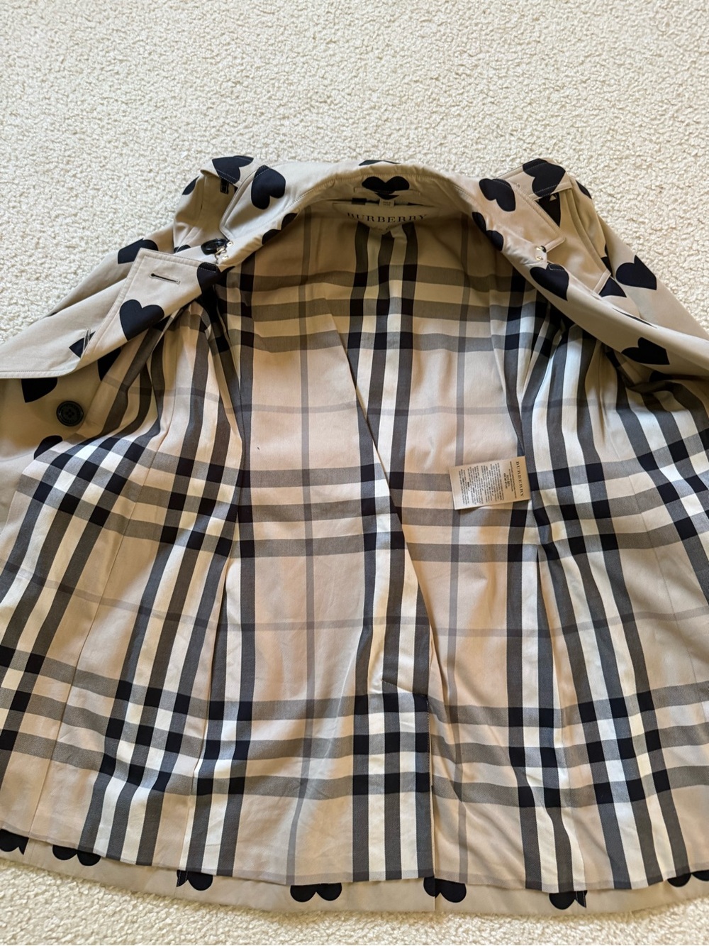 Burberry Heart Trench Coat size 4 - Picture 4 of 6